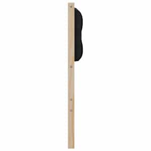 Čelo postele Jiný Hnědo-černá 140 cm Masivní borovicové dřevo - obrázek 5