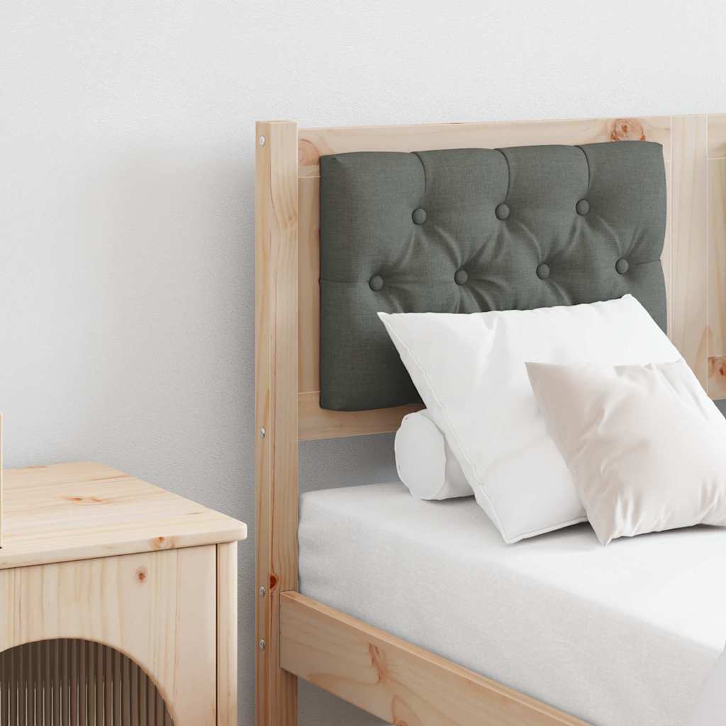 vidaXL Tăblie cap Altele maro și gri închis 120 cm Lemn masiv de pin