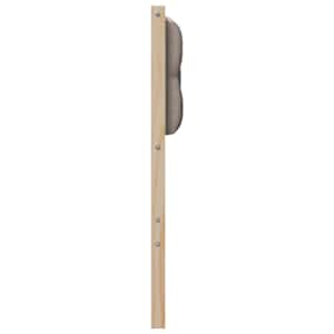 Čelo postele Jiný Hnědá a taupe 120 cm Masivní borovicové dřevo - obrázek 5