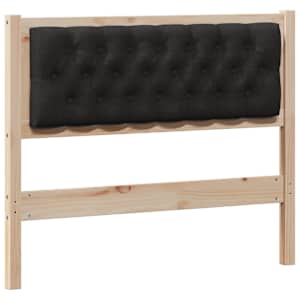 Čelo postele Jiný Hnědo-černá 100 cm Masivní borovicové dřevo - obrázek 2