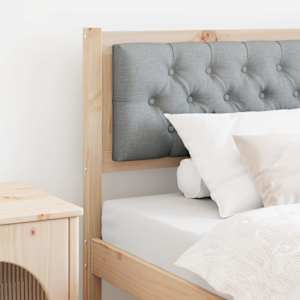 Vzglavje Drugo Rjava in svetlo siva 90 cm Trdna borovina