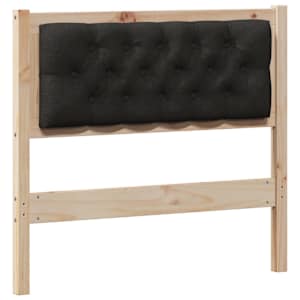 Čelo postele Jiný Hnědo-černá 90 cm Masivní borovicové dřevo - obrázek 2