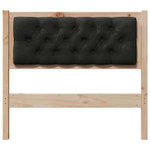Čelo postele Jiný Hnědo-černá 90 cm Masivní borovicové dřevo - obrázek 4