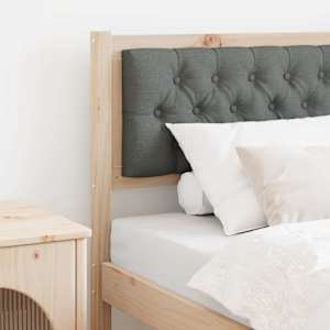 Vzglavje Drugo rjava in temno siva 80 cm Trdna borovina