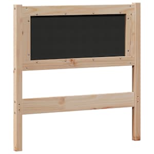 Čelo postele hnědá a tmavě šedá 80 cm Masivní borovicové dřevo - obrázek 6