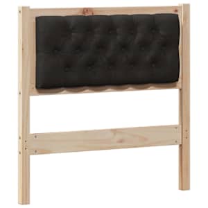 Čelo postele Jiný Hnědo-černá 80 cm Masivní borovicové dřevo - obrázek 2