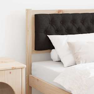 Vzglavje Drugo Rjava in črna 75 cm Trdna borovina