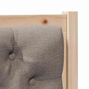 Čelo postele Jiný Hnědá a taupe 75 cm Masivní borovicové dřevo - obrázek 7