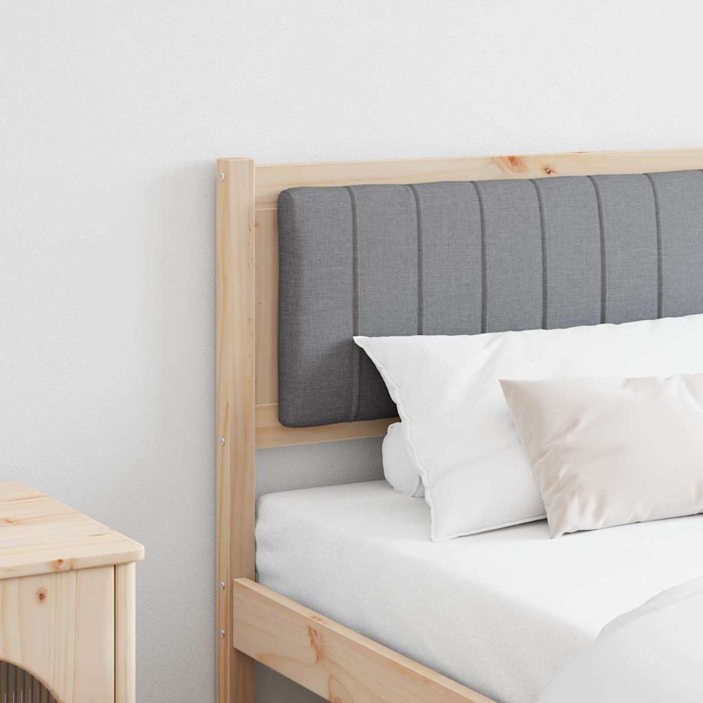 vidaXL Tăblie tapițată cu headboard Maro 180 cm Lemn de pin masiv