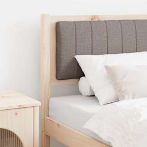 Tapecirano vzglavje z vzglavjem Rjava 75 cm Masivno borovo les