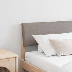 Tapecirano vzglavje Taupe 200 cm Masivno borovo les