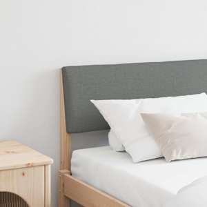 Tapecirano vzglavje Temno siva 180 cm Masivno borovo les