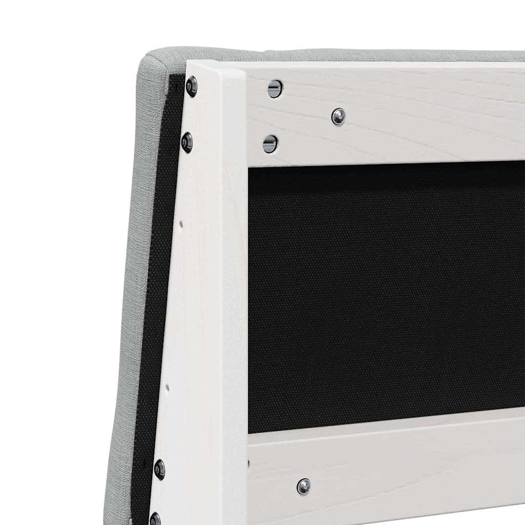 Polsterdatud voodiots Helehall 160 cm Tahke mänd - Image 8