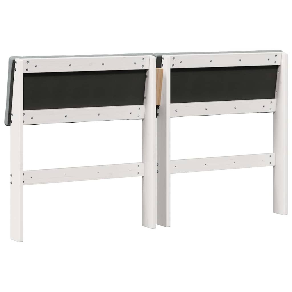 Polsterdatud voodiots Helehall 160 cm Tahke mänd - Image 6