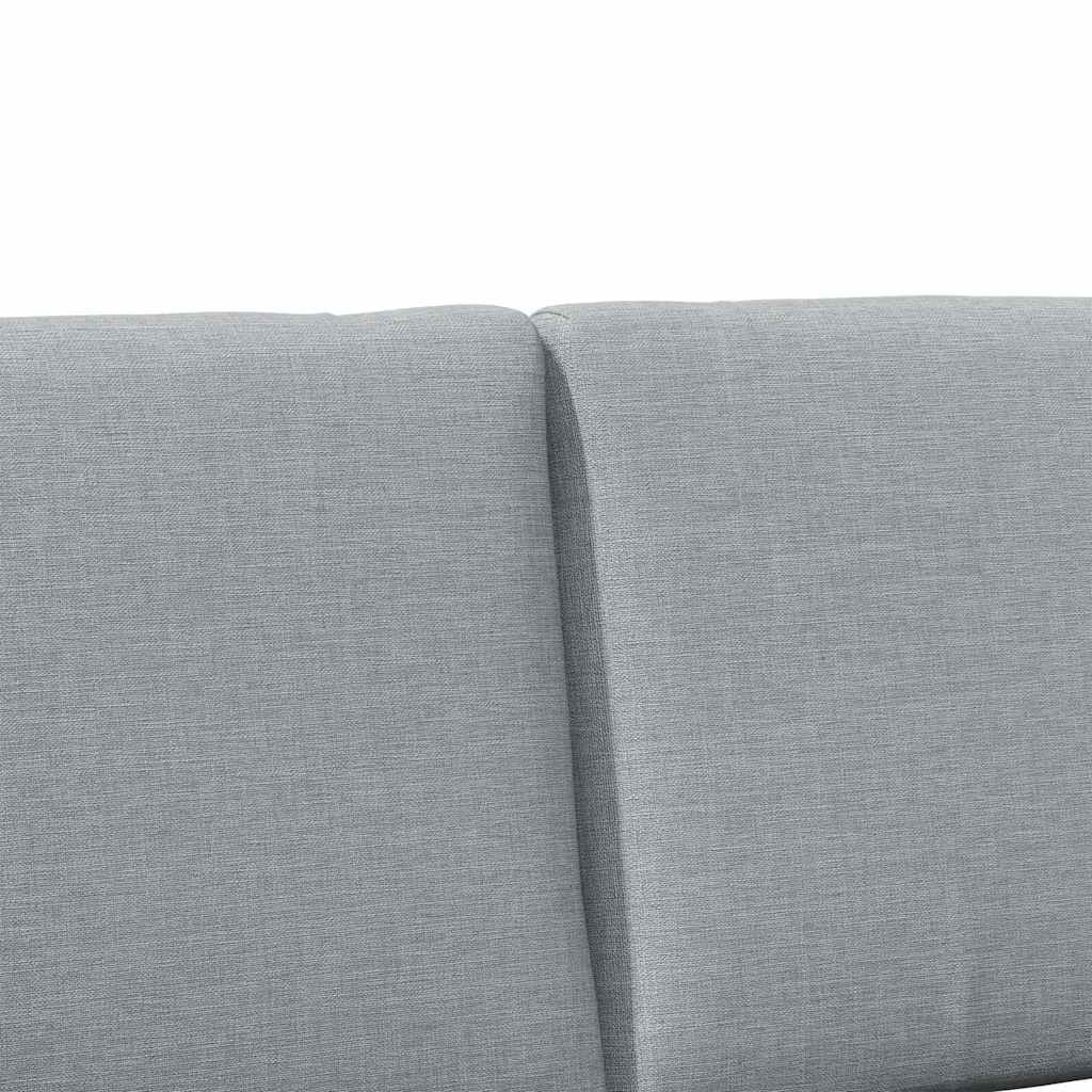 Polsterdatud voodiots Helehall 150 cm Tahke mänd - Image 7