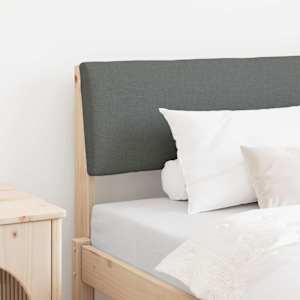 Tapecirano vzglavje Temno siva 100 cm Masivno borovo les