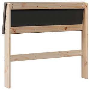 Čalouněné čelo postele Taupe 90 cm Masivní borové dřevo - obrázek 6