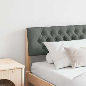 Tapecirano vzglavje Temno siva 200 cm Masivno borovo les