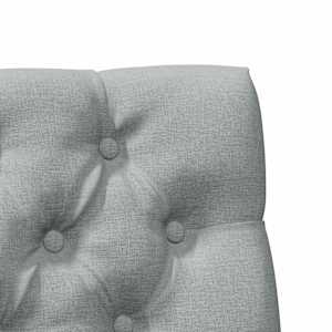 Čalouněné čelo postele Světle šedá 100 cm Masivní borové dřevo - obrázek 7