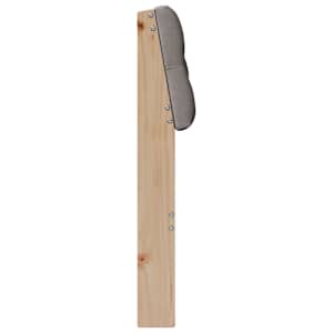 Čalouněné čelo postele Taupe 90 cm Masivní borové dřevo - obrázek 5