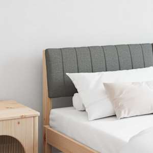 Tapecirano vzglavje Temno siva 150 cm Masivno borovo les