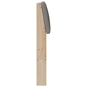 Čalouněné čelo postele Taupe 120 cm Masivní borové dřevo - obrázek 5