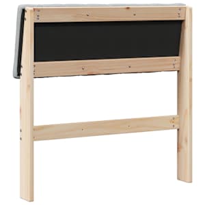 Čalouněné čelo postele Světle šedá 80 cm Masivní borové dřevo - obrázek 6