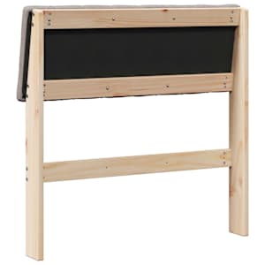 Čalouněné čelo postele Taupe 80 cm Masivní borové dřevo - obrázek 6