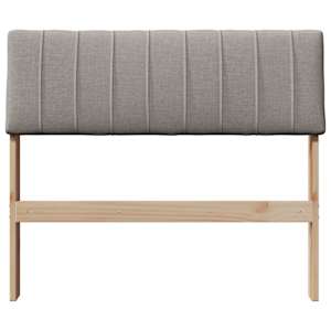 Čalouněné čelo postele Taupe 80 cm Masivní borové dřevo - obrázek 4