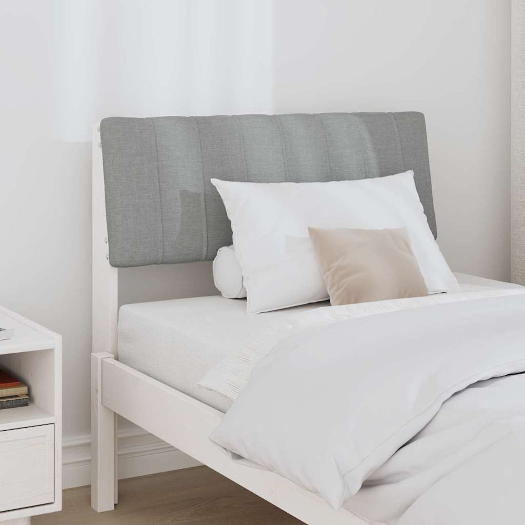 Thumbnail - vidaXL Gepolstertes Kopfteil Hellgrau 80 cm Massives Kiefernholz