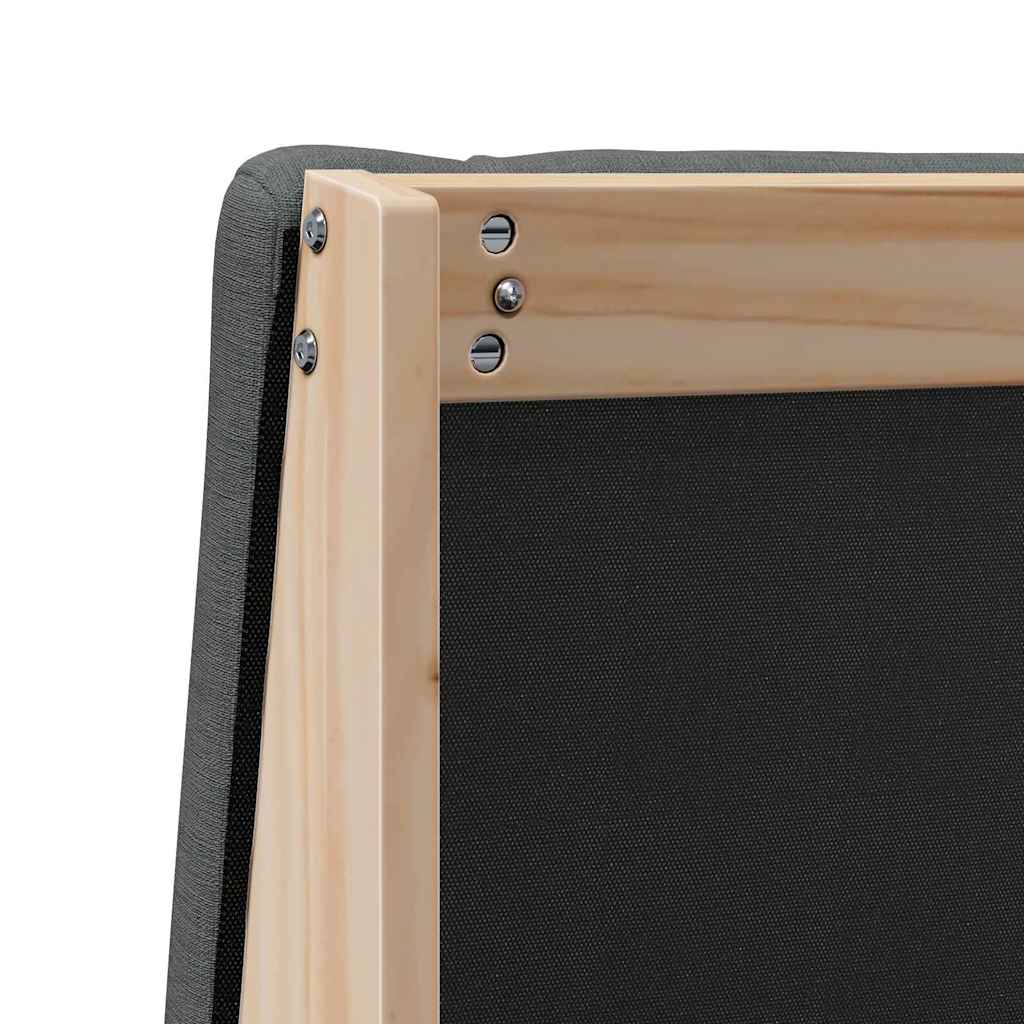 Polsterdatud voodiots Tumehall 135 cm Tahke mänd - Image 8