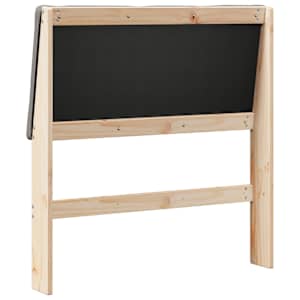 Čalouněné čelo postele Taupe 100 cm Masivní borové dřevo - obrázek 6
