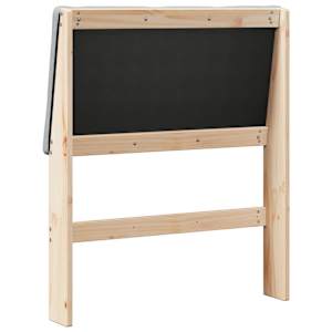 Čalouněné čelo postele Světle šedá 75 cm Masivní borové dřevo - obrázek 6