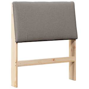 Čalouněné čelo postele Taupe 75 cm Masivní borové dřevo - obrázek 2