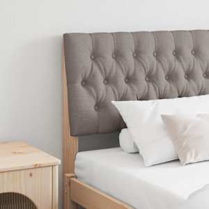 Tapecirano vzglavje Taupe 180 cm Masivno borovo les