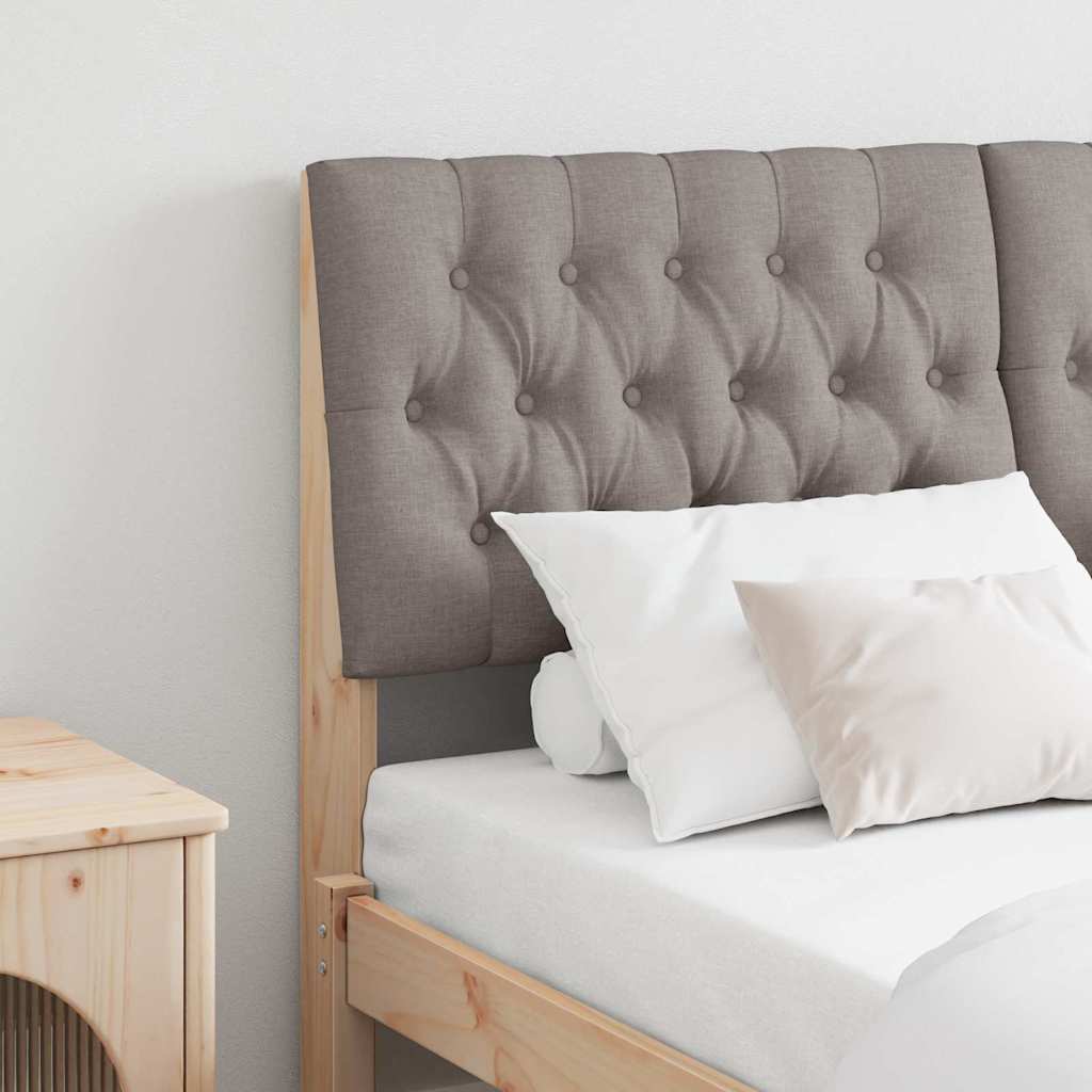 vidaXL Gepolstertes Kopfteil Taupe 160 cm Massives Kiefernholz