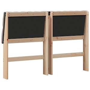 Čalouněné čelo postele Taupe 150 cm Masivní borové dřevo - obrázek 6