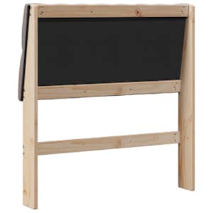 Čalouněné čelo postele Taupe 90 cm Masivní borové dřevo - obrázek 6