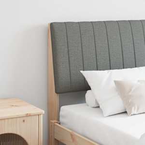 Tapecirano vzglavje Temno siva 180 cm Masivno borovo les