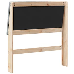 Čalouněné čelo postele Světle šedá 90 cm Masivní borové dřevo - obrázek 6
