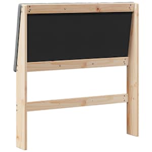 Čalouněné čelo postele Tmavě šedá 90 cm Masivní borové dřevo - obrázek 6
