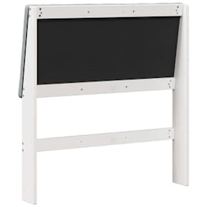 Čalouněné čelo postele Světle šedá 90 cm Masivní borové dřevo - obrázek 6