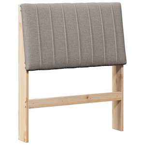 Čalouněné čelo postele Taupe 75 cm Masivní borové dřevo - obrázek 2