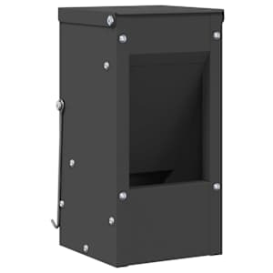 vidaXL K&uuml;&uuml;liku s&ouml;&ouml;tja Must 12,5 x 12,5 x 25 cm 1,5 kg