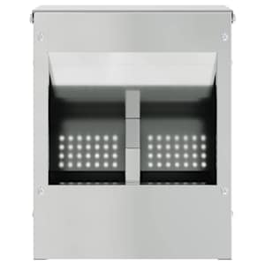 Krmítko pro králíky Stříbrná 20 x 12,5 x 25 cm Pozinkovaná ocel - obrázek 5