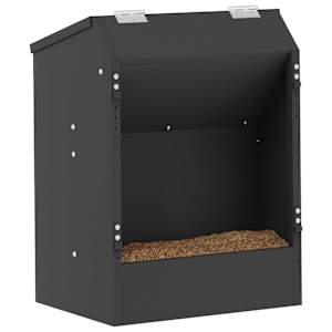 Krmítko pro králíky Černá 64,5 x 25,5 x 45,5 cm - obrázek 3
