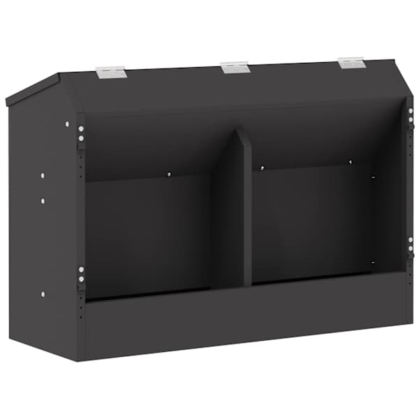 vidaXL K&uuml;&uuml;liku s&ouml;&ouml;tja Must 64,5 x 25,5 x 45,5 cm 6 kg