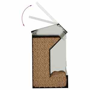 Krmítko pro králíky Stříbrná 64,5 x 25,5 x 45,5 cm - obrázek 12