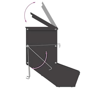 Krmítko pro králíky Černá 17,5 x 26 x 28,5 cm - obrázek 10