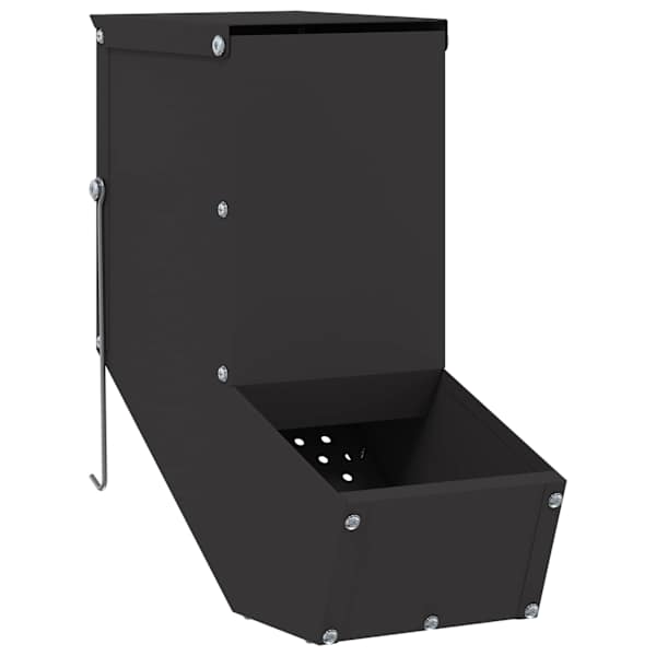 vidaXL K&uuml;&uuml;liku s&ouml;&ouml;tja Must 12,5 x 26 x 28,5 cm 1 kg K&uuml;lmvalsitud teras